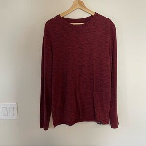 American Eagle Seriously Soft Standard Fit Men Shirt M Dark Red  Long Sleeve